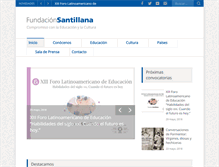 Tablet Screenshot of fundacionsantillana.com